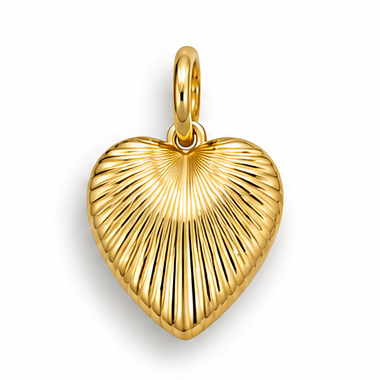 Golden Heartbeat Charm