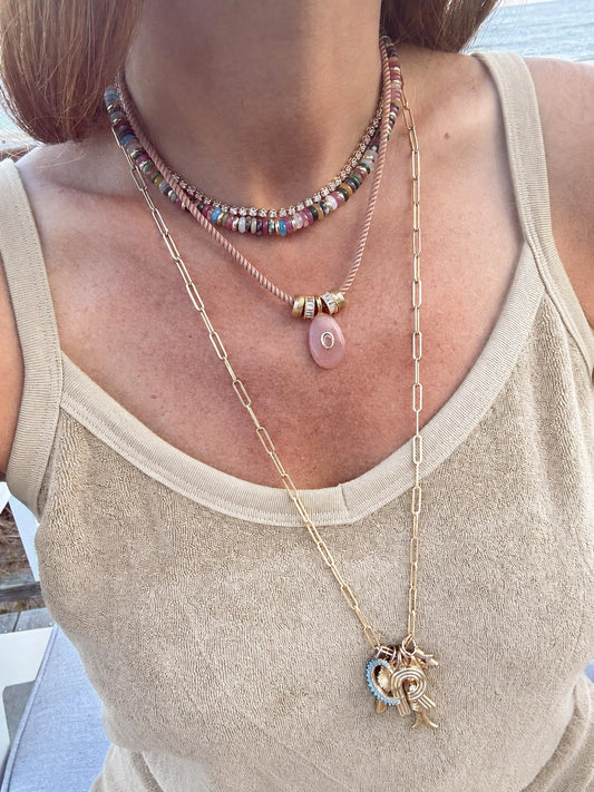 The Gem Drop Cord Necklace
