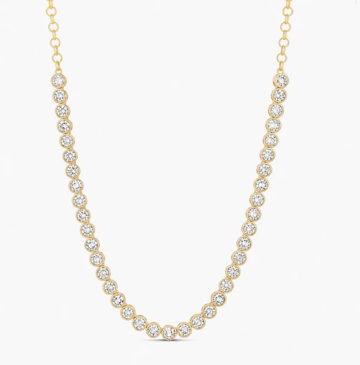 The Bezel Tennis Necklace