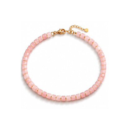 Pink Beaded Choker