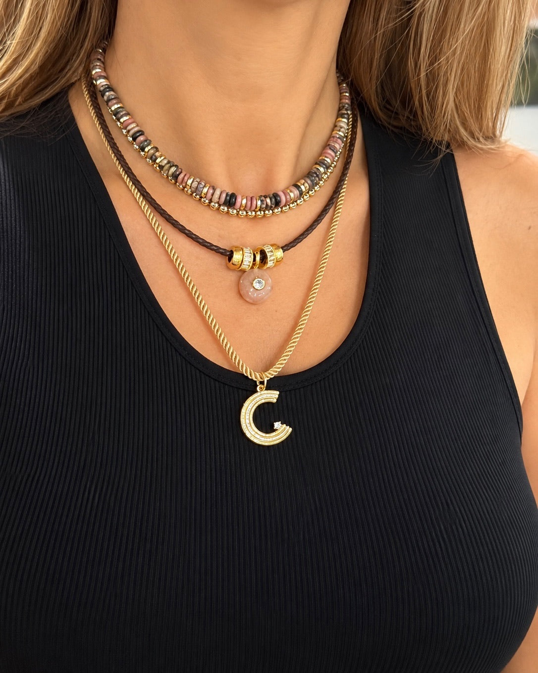 Muse Initial Cord Necklace
