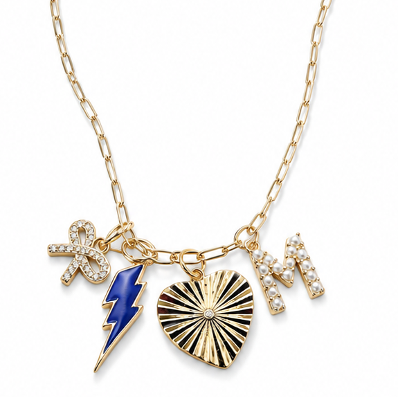 Initial Charm Necklace
