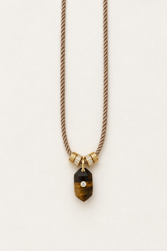 The Gem Drop Cord Necklace